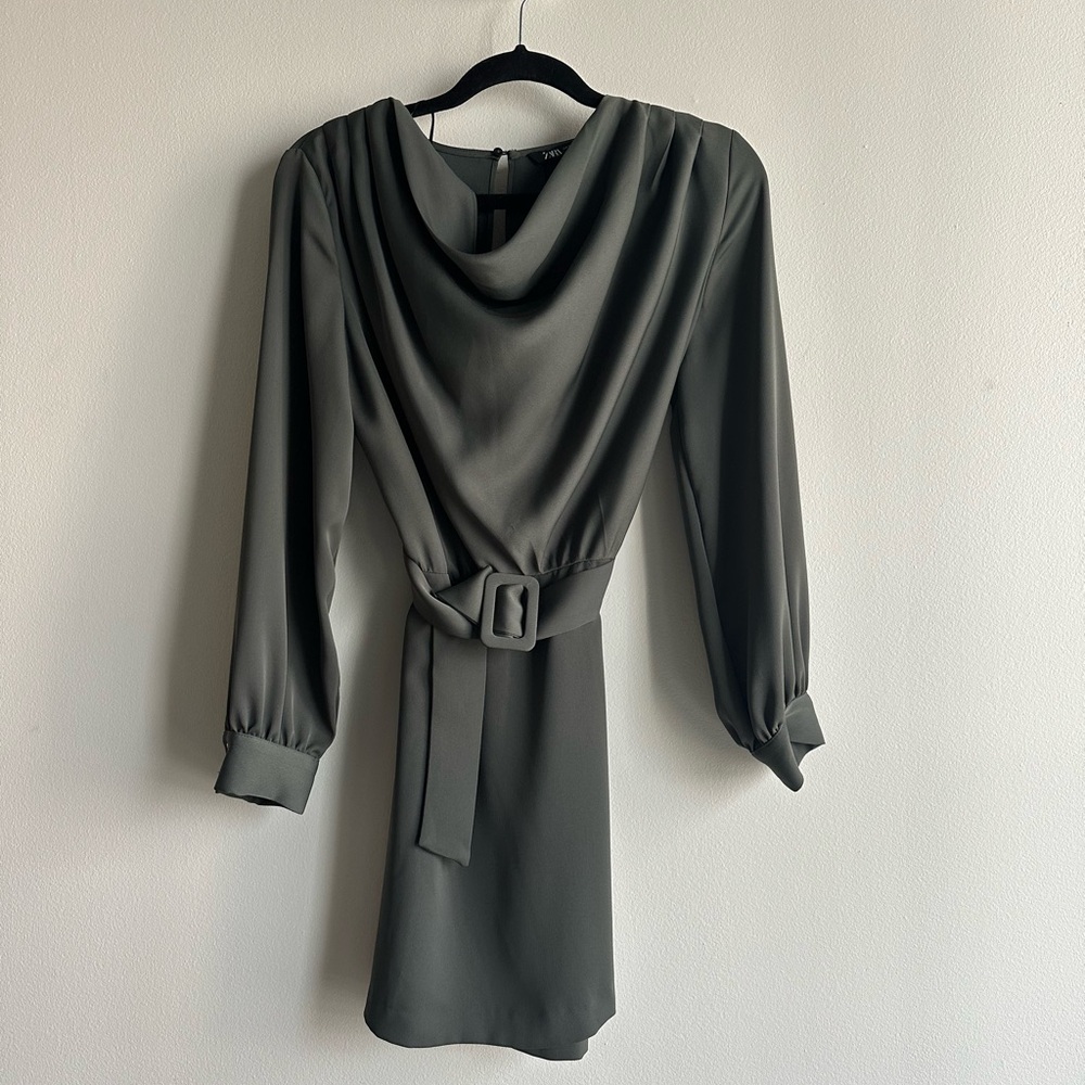 NWT Zara Dress with Belted Waist, Size S